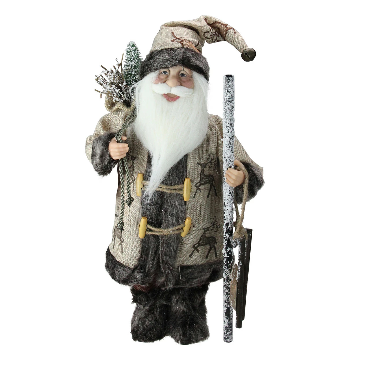 Northlight 16.5" Country Rustic Santa Claus With Wooden Sled And Gifts Christmas Figure 1 Northlight 16.5" Country Rustic Santa Claus With Wooden Sled And Gifts Christmas Figure