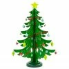 Northlight 13.75" Green Christmas Tree Cut Out With Ornaments Table Top Decor