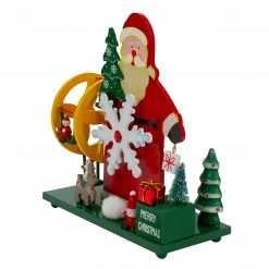 Northlight 9.5" Red And Green Santa Claus Wonderland Christmas Musical Tabletop Decor -Northlight Shop northlight f00107 3 86642.1665611938