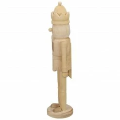 Northlight 14.75" Unfinished Paintable Wooden Christmas Nutcracker With A Crown -Northlight Shop northlight f03804 1 80815.1664990622