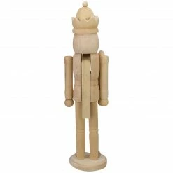 Northlight 14.75" Unfinished Paintable Wooden Christmas Nutcracker With A Crown -Northlight Shop northlight f03804 2 56028.1664639670