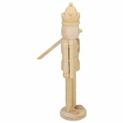 Northlight 14.75" Unfinished Paintable Wooden Christmas Nutcracker With A Crown -Northlight Shop northlight f03804 3 74620.1664639670