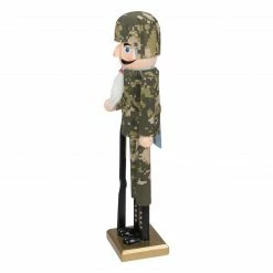 Northlight 15" Beige And Green Army Soldier In Fatigues Christmas Nutcracker -Northlight Shop northlight f85992 1 14234.1664724868