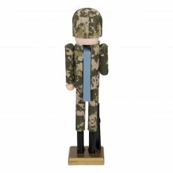 Northlight 15" Beige And Green Army Soldier In Fatigues Christmas Nutcracker -Northlight Shop northlight f85992 2 26101.1664724868