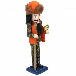 Northlight 15" Orange And Green "Gone Hunting" Christmas Nutcracker In Camouflage -Northlight Shop northlight f85995 3 45350.1664467287