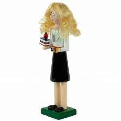 Northlight 14" Black And White Wooden Teacher Christmas Nutcracker -Northlight Shop northlight f92062 3 81729.1665519681