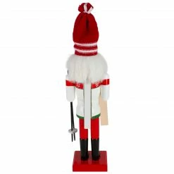 Northlight 14" Red And White Wooden Skiing Christmas Nutcracker -Northlight Shop northlight f92063 3 63292.1632416151