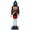 Northlight 14" Red And Blue Wooden Christmas Nutcracker Baseball Player