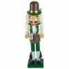 Northlight 14" Green And Cream Wooden German Christmas Nutcracker