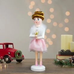 Northlight 14" Pink Wooden Christmas Nutcracker Ballerina -Northlight Shop northlight f92070 styled 72745.1632416151
