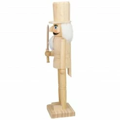 Northlight 15" Unfinished Paintable Wooden Christmas Nutcracker With Sword -Northlight Shop northlight f92074 1 15733.1665580046
