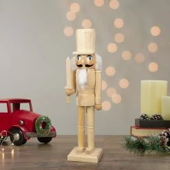 Northlight 15" Unfinished Paintable Wooden Christmas Nutcracker With Sword -Northlight Shop northlight f92074 styled 36725.1665580046