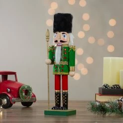 Northlight 14" Green And Red Christmas Nutcracker Soldier With Spear -Northlight Shop northlight f97126 5 44574.1665590923