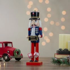 Northlight 14" Blue And Red 'Days Till Christmas' Countdown Nutcracker -Northlight Shop northlight f97127 5 65763.1664989121