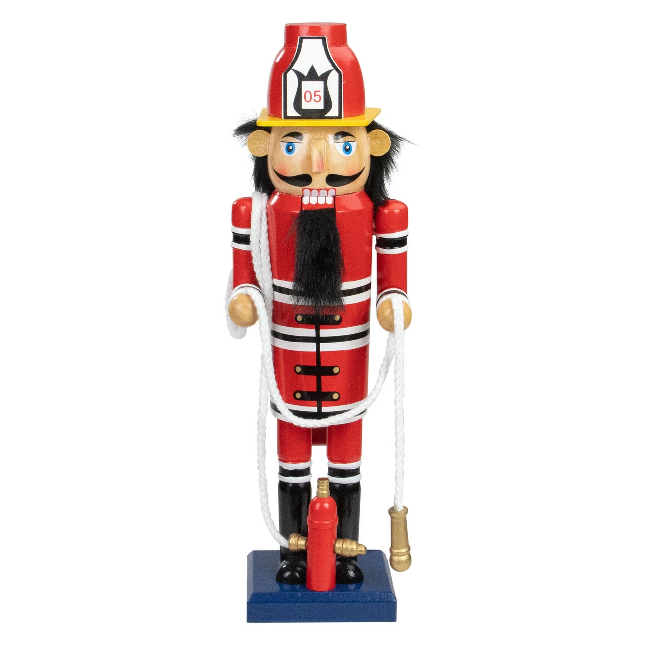 Northlight 14 Red Wooden Fireman With Hose Christmas Nutcracker 1 Northlight 14 Red Wooden Fireman With Hose Christmas Nutcracker