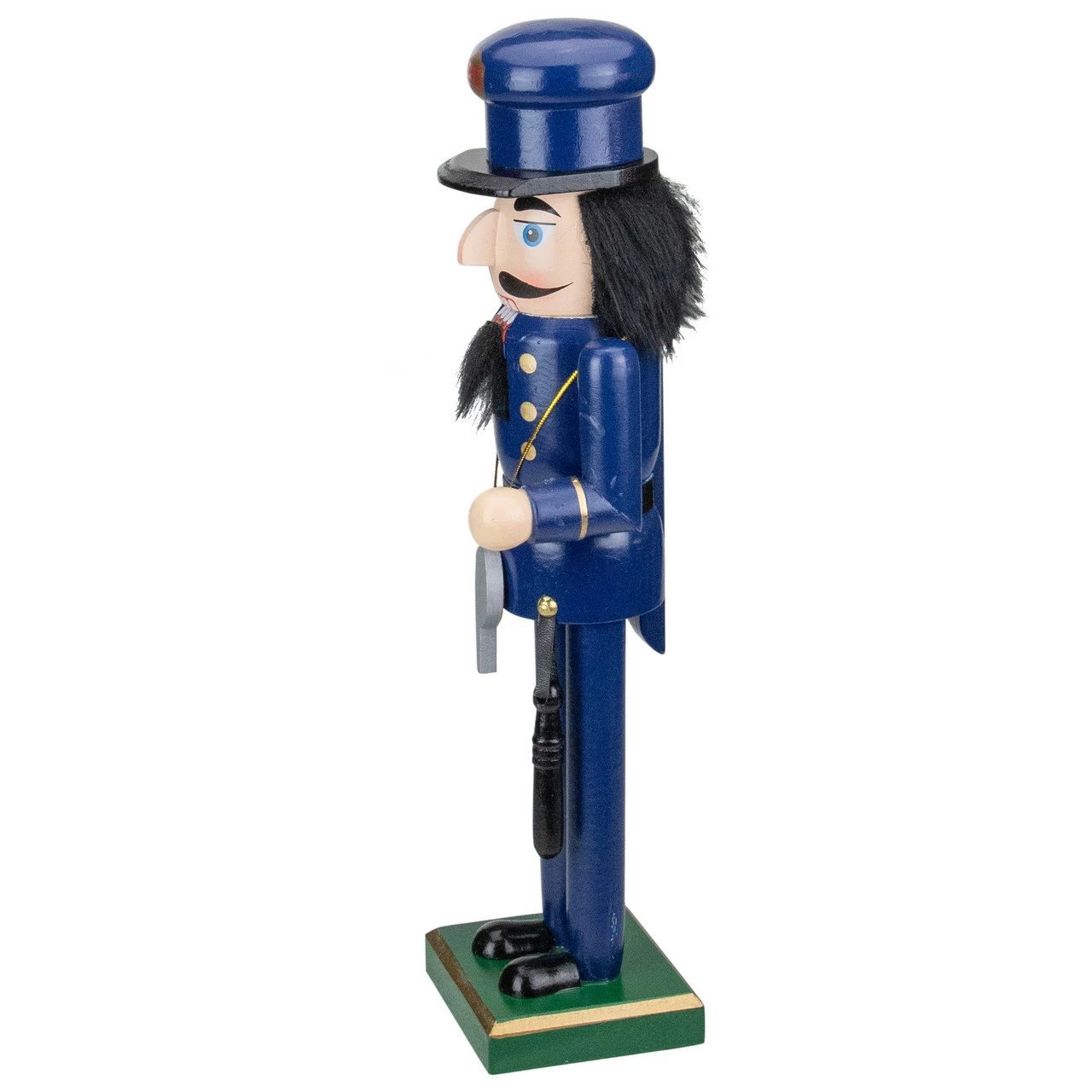 Northlight 14" Blue And Black Wooden Police Officer Christmas Nutcracker 4 Northlight 14" Blue And Black Wooden Police Officer Christmas Nutcracker - Image 4
