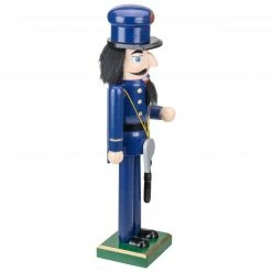 Northlight 14" Blue And Black Wooden Police Officer Christmas Nutcracker 7 Northlight 14" Blue And Black Wooden Police Officer Christmas Nutcracker -Northlight Shop northlight f97134 3 78655.1627052412