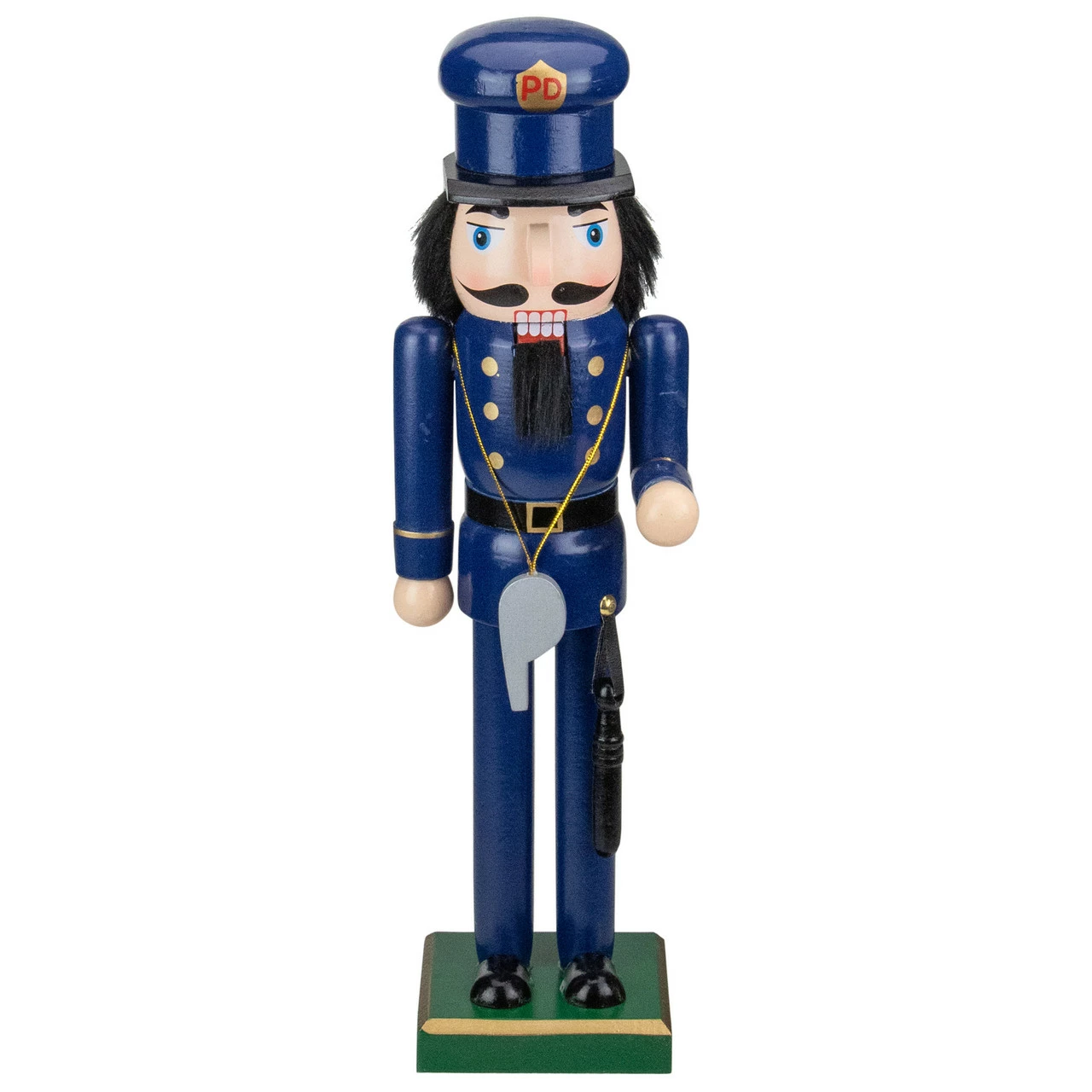 Northlight 14" Blue And Black Wooden Police Officer Christmas Nutcracker 1 Northlight 14" Blue And Black Wooden Police Officer Christmas Nutcracker