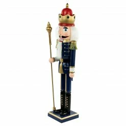 Northlight 24" Blue And Gold Christmas Nutcracker King With Scepter -Northlight Shop northlight f97137 3 69360.1664901051