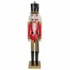 Northlight 36" Red And Gold Christmas Soldier Nutcracker With Sword