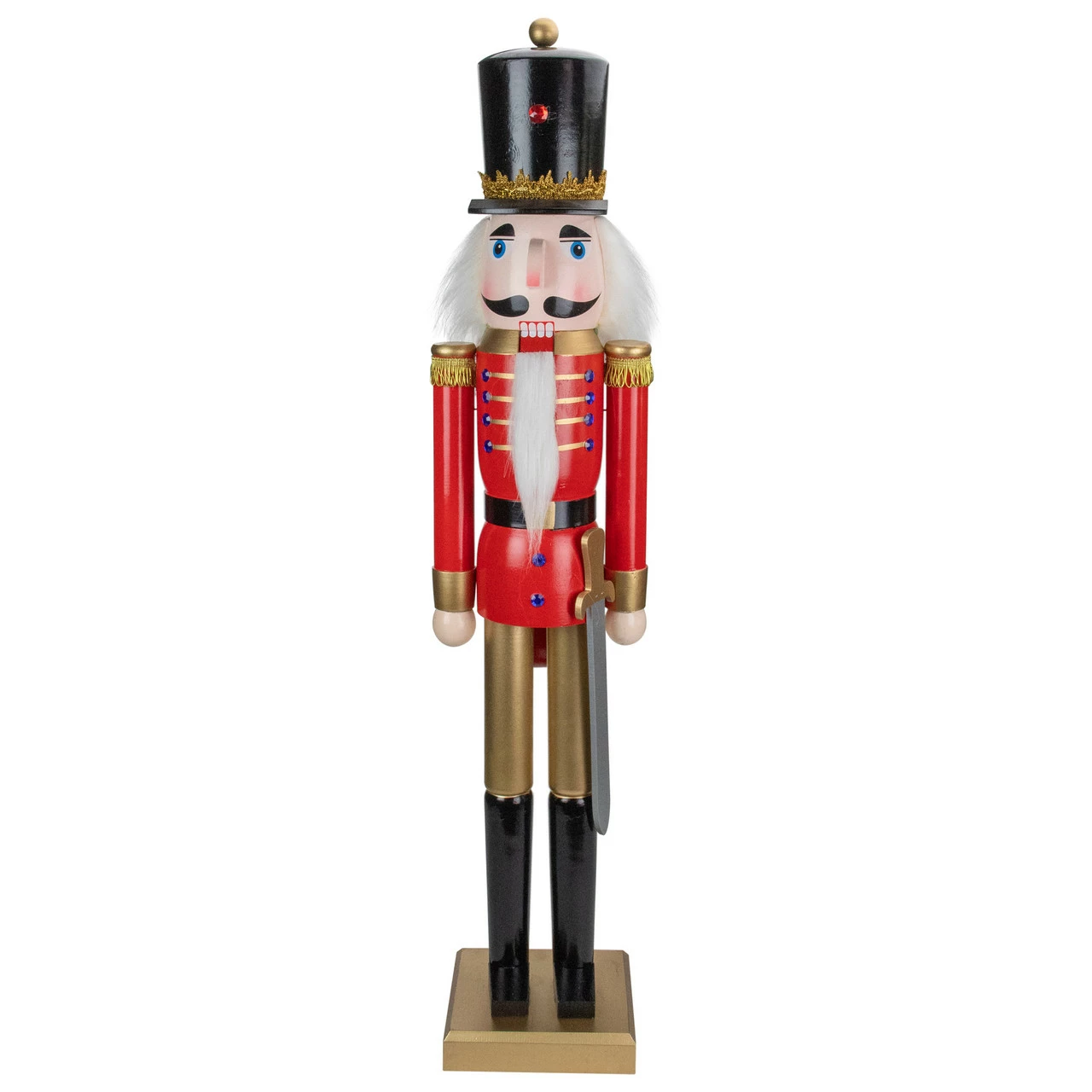 Northlight 36" Red And Gold Christmas Soldier Nutcracker With Sword 1 Northlight 36" Red And Gold Christmas Soldier Nutcracker With Sword