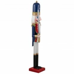 Northlight 48.25" Blue And White Christmas Nutcracker Soldier With Sword -Northlight Shop northlight f97145 2 70095.1665519662
