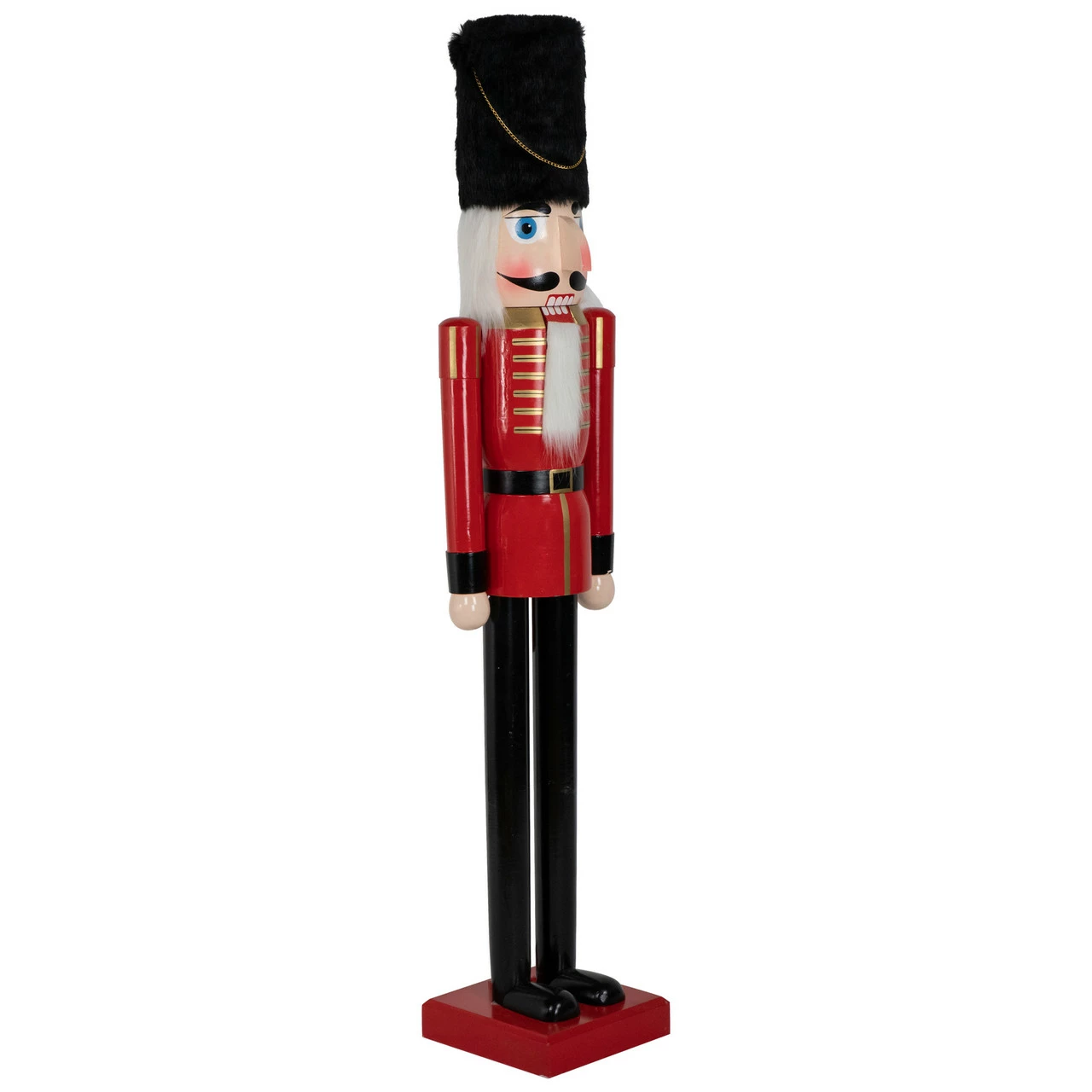 Northlight 5' Commercial Size Wooden Red And Black Christmas Nutcracker Soldier 2 Northlight 5' Commercial Size Wooden Red And Black Christmas Nutcracker Soldier - Image 2