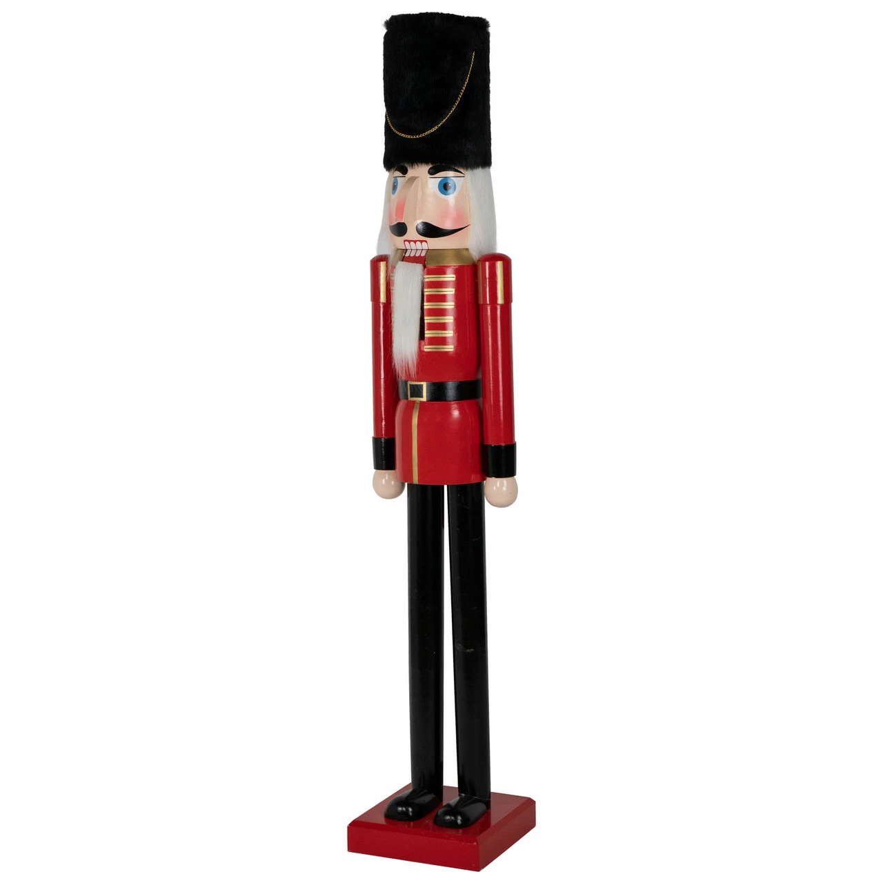 Northlight 5' Commercial Size Wooden Red And Black Christmas Nutcracker Soldier 3 Northlight 5' Commercial Size Wooden Red And Black Christmas Nutcracker Soldier - Image 3