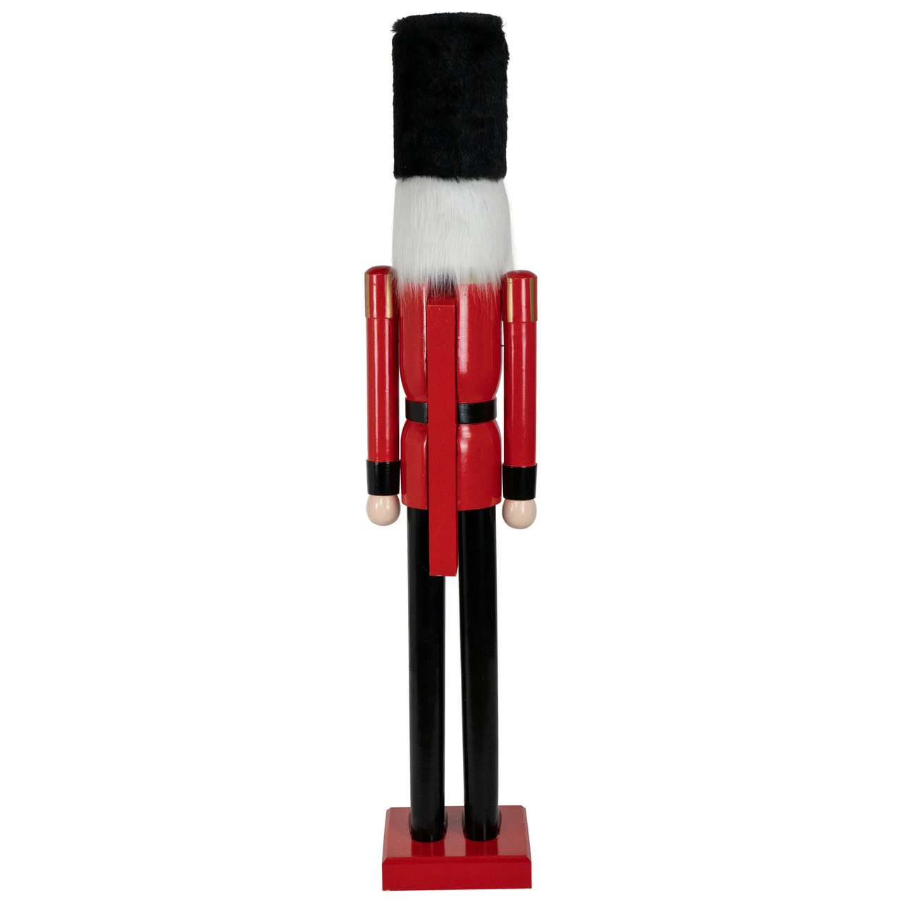 Northlight 5' Commercial Size Wooden Red And Black Christmas Nutcracker Soldier 4 Northlight 5' Commercial Size Wooden Red And Black Christmas Nutcracker Soldier - Image 4