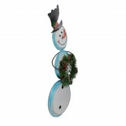 Northlight 36" White And Blue Metal Snowman With Wreath Christmas Floor Decoration -Northlight Shop northlight fa87858 2 sample 18845.1602812964