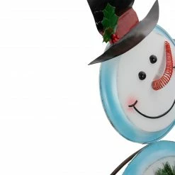 Northlight 36" White And Blue Metal Snowman With Wreath Christmas Floor Decoration -Northlight Shop northlight fa87858 3 sample 49375.1602812964
