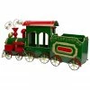 Northlight 34" Green, Red And Gold Metal Train Figurine Tabletop Christmas Decoration