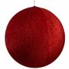 Northlight 23.5" Red Tinsel Inflatable Commercial Christmas Ball Outdoor Ornament