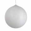 Northlight 19.5-inch White Tinsel Inflatable Christmas Ball Ornament Outdoor Decor