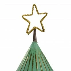Northlight 17" Rustic Green And Gold Tabletop Christmas Tree With A Cutout Star Topper -Northlight Shop northlight fh26931 2 58392.1601688802