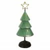 Northlight 17" Rustic Green And Gold Tabletop Christmas Tree With A Cutout Star Topper