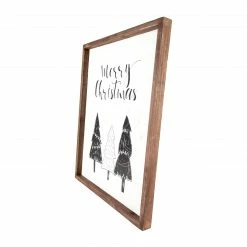 Northlight 19.5" Merry Christmas With Holiday Trees Wall Sign -Northlight Shop northlight fh93178 2 23416.1640301175