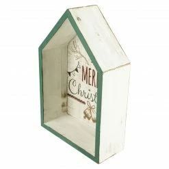Northlight 11.75" Green Merry Christmas 3-D House Wall Sign -Northlight Shop northlight fh93201 3updated 79332.1647998792