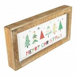 Northlight 11.75" Framed Merry Christmas With Trees Wall Sign -Northlight Shop northlight fh93207 2 83439.1665519677