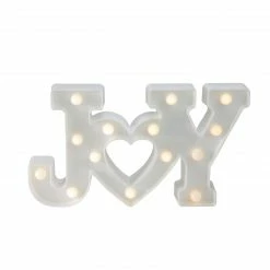Northlight 12.75" White "JOY" LED Christmas Marquee Wall Sign