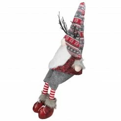 Northlight 30" Gray And Red Christmas Gnome With LED Antlers And Dangling Legs -Northlight Shop northlight fo26649 2 sample 92845.1607742122