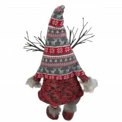 Northlight 30" Gray And Red Christmas Gnome With LED Antlers And Dangling Legs -Northlight Shop northlight fo26649 4 sample 73908.1607742122