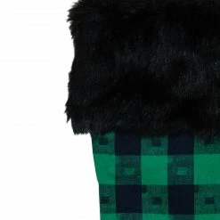 Northlight 20" Green And Black Plaid Christmas Stocking -Northlight Shop northlight fo26654 1 58995.1608349774