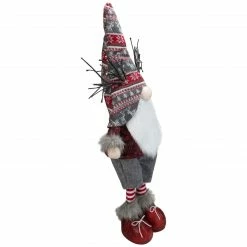 Northlight 30" Red And Gray Nordic Hat Standing Christmas Gnome With LED Antlers -Northlight Shop northlight fo26675 4 sample 55896.1605321194