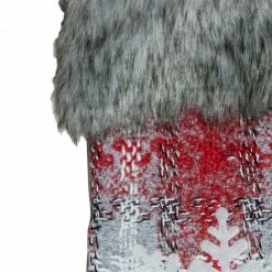 Northlight 18-Inch Red And White Plaid Faux Fur Christmas Stocking With Snowflake -Northlight Shop northlight fo26694 1 78416.1606877619