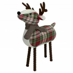 Northlight 13.5" Red And Green Plaid Reindeer Christmas Decoration -Northlight Shop northlight gb90463 3 67521.1603504876