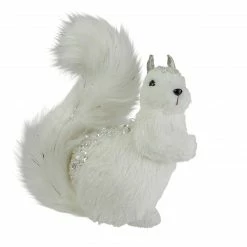 Northlight 9" White Squirrel With Silver Gems Christmas Tabletop Decoration