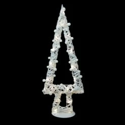 Northlight 34" Pre-Lit White Battery Operated Glittered Christmas Tree Decor -Northlight Shop northlight h36268 02 13339.1599786796
