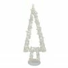Northlight 34" Pre-Lit White Battery Operated Glittered Christmas Tree Decor