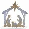 Northlight 44" LED Lighted Holy Family Nativity Scene Outdoor Christmas Decoration